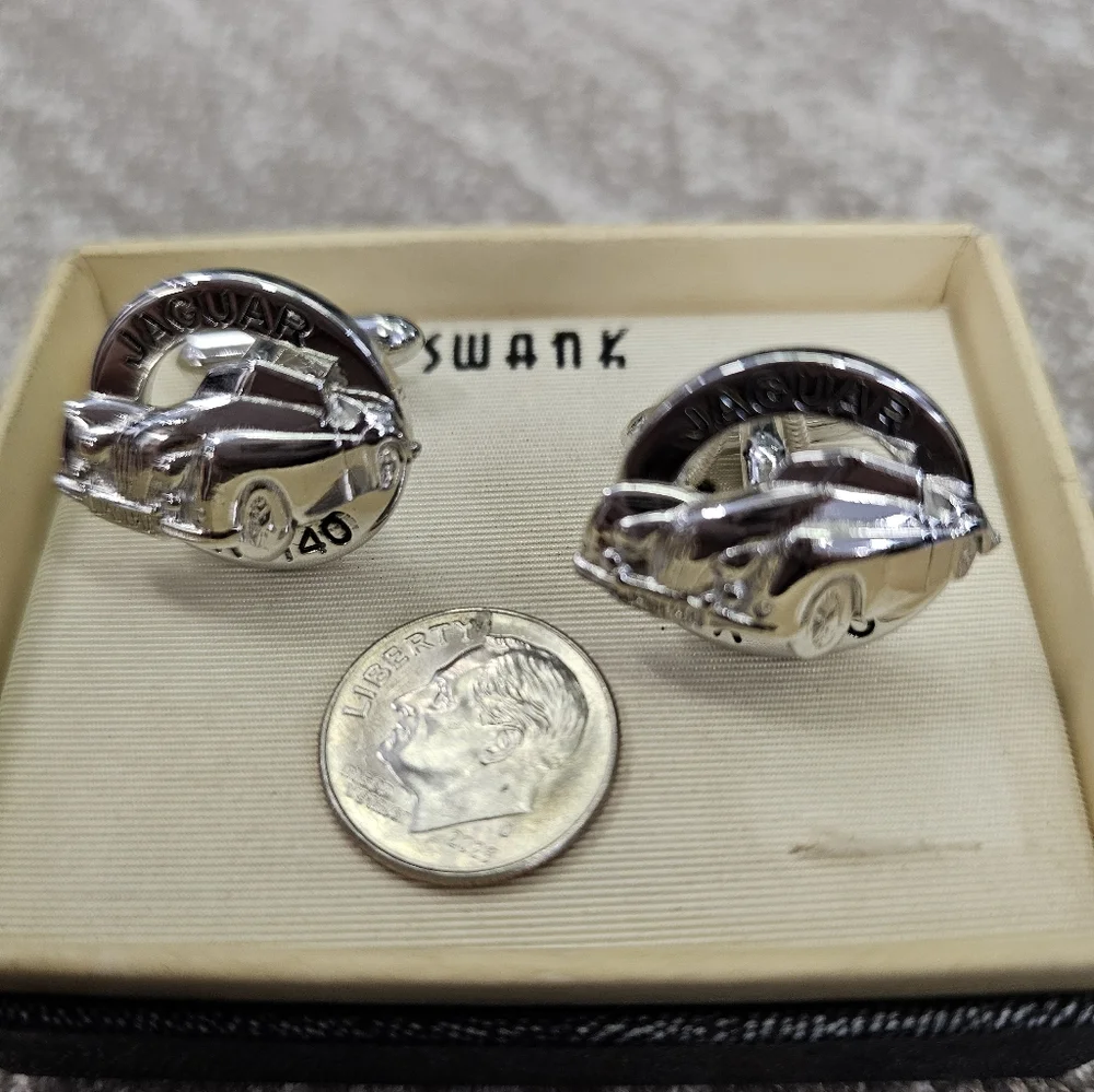Swank Cufflinks Jaguar XK 140 - Picture 5 of 5